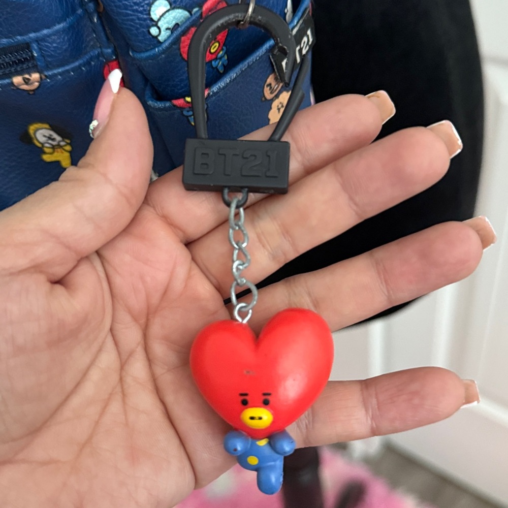 Bt21 Blue Patterned Women's Backpack - image 2